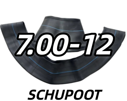Solid Butyl 7.00-12 Industrial Forklift Tire Inner Tube With TR75A Valve