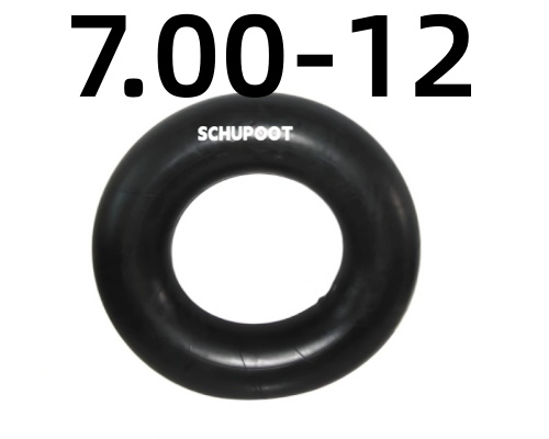 Solid Butyl 7.00-12 Industrial Forklift Tire Inner Tube With TR75A Valve